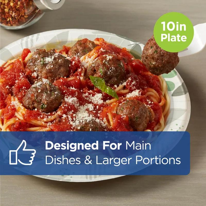 Dixie® Ultra Plate 10.25 IN Paper Multicolor Pathways Round Heavyweight 500/Case