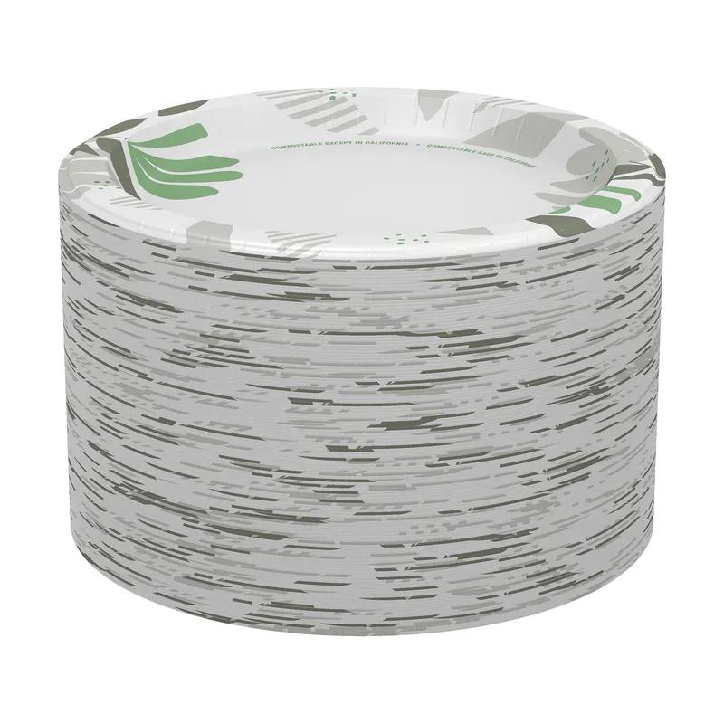 Dixie® Ultra Plate 10.25 IN Paper Multicolor Pathways Round Heavyweight 500/Case