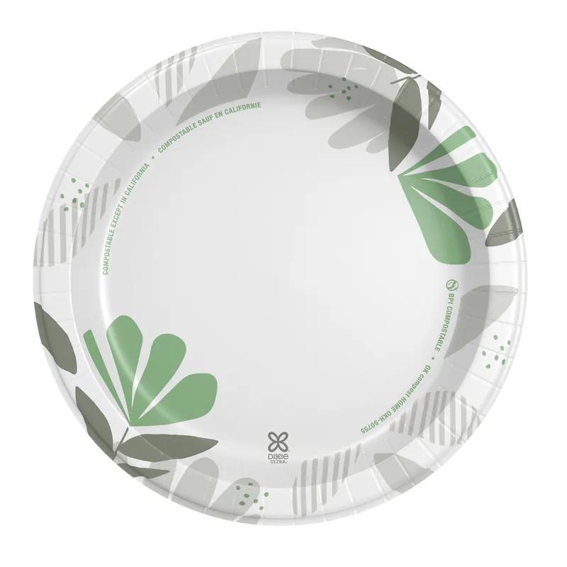 Dixie® Ultra Plate 10.25 IN Paper Multicolor Pathways Round Heavyweight 500/Case