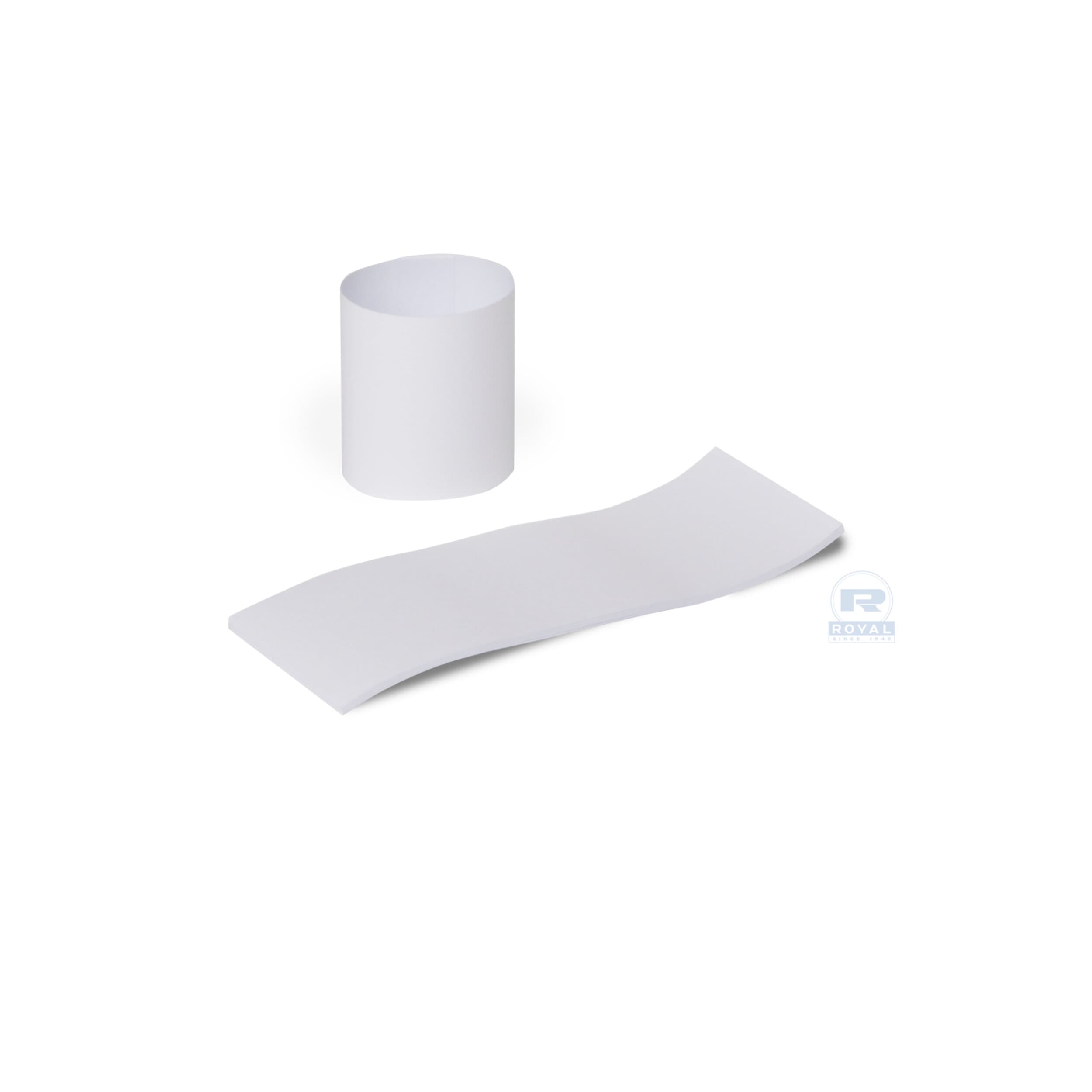Napkin Bands White Paper 2500 Count/Pack 8 Packs/Case 20000 Count/Case