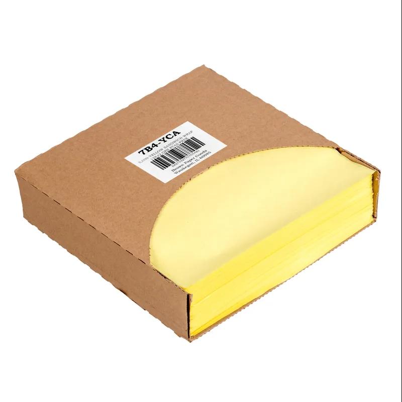 Sandwich Wrap 12X12 IN Paper Canary Plain Grease Resistant 5000/Case