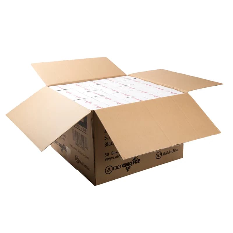 Soda Jumbo Straw 5.75 IN Black Unwrapped 12500/Case