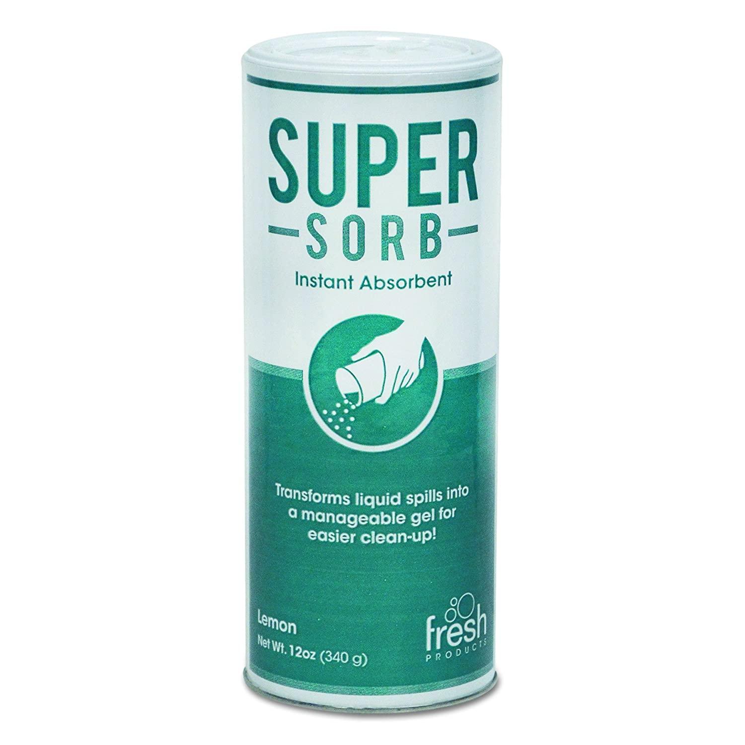 Super-Sorb Liquid Spills Absorbent 12 OZ Lemon 6/Box
