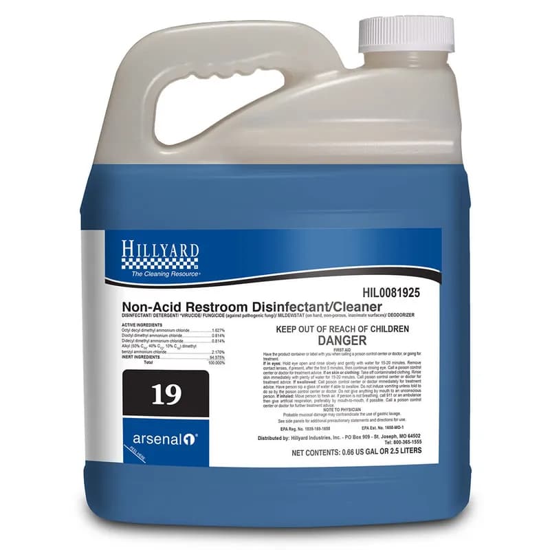 Arsenal® Lavender Disinfectant Cleaner 2.5 L Non-Acid 4/Case