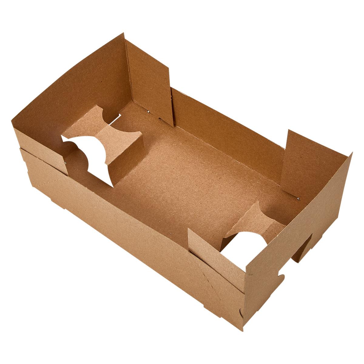 Victoria Bay Take-Out Box Carry Tray 10.125X5.875X2.5 IN Paperboard Kraft Rectangle 400/Case