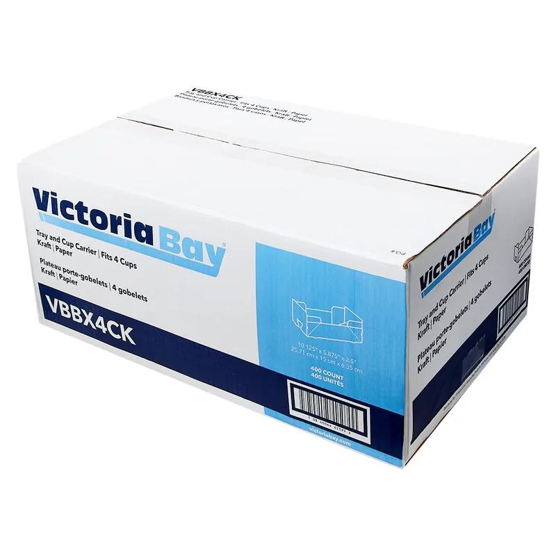 Victoria Bay Take-Out Box Carry Tray 10.125X5.875X2.5 IN Paperboard Kraft Rectangle 400/Case