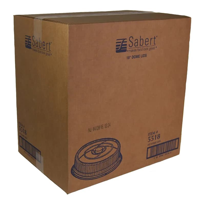 Lid High Dome 18.13X4.13 IN PET Clear Round For Platter 36/Case