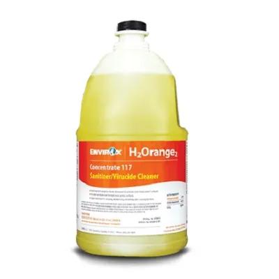 Orange One-Step Disinfectant 1 GAL Multi Surface Neutral Concentrate Hydrogen Peroxide 4/Case