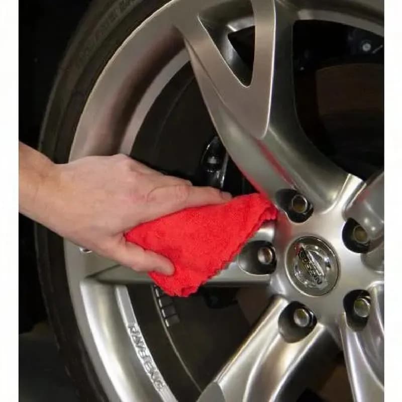 HOSPECO® Smart Rags 12X12 IN Microfiber Red Square 18 Gram Seamless Lint-Free Economy 50 Count/Box 8 Box/Case