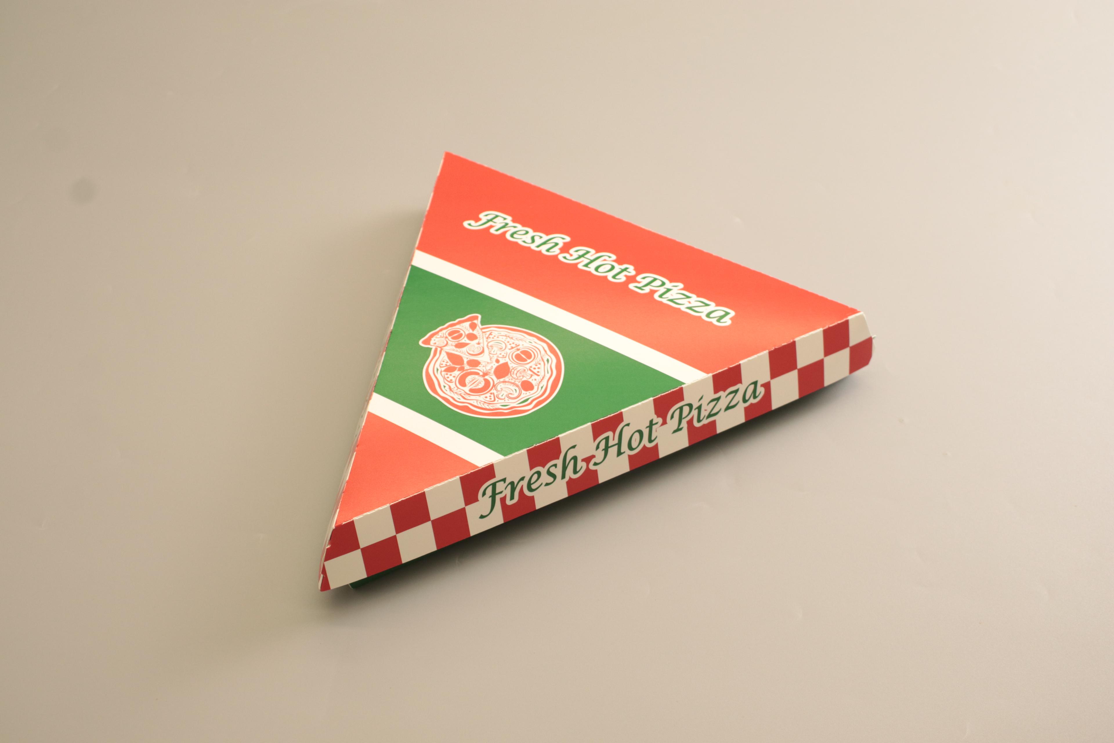 Victoria Bay Pizza Slice Container Pizza Box 18/6 9X9.38X1.5 IN Paper Printed 110 Count/Pack 2 Packs/Case 220 Count/Case