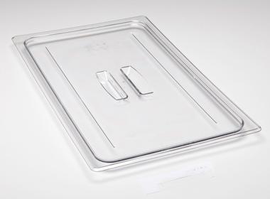 Camwear® Food Pan Cover Full Size Clear PC With Handle 1/Each