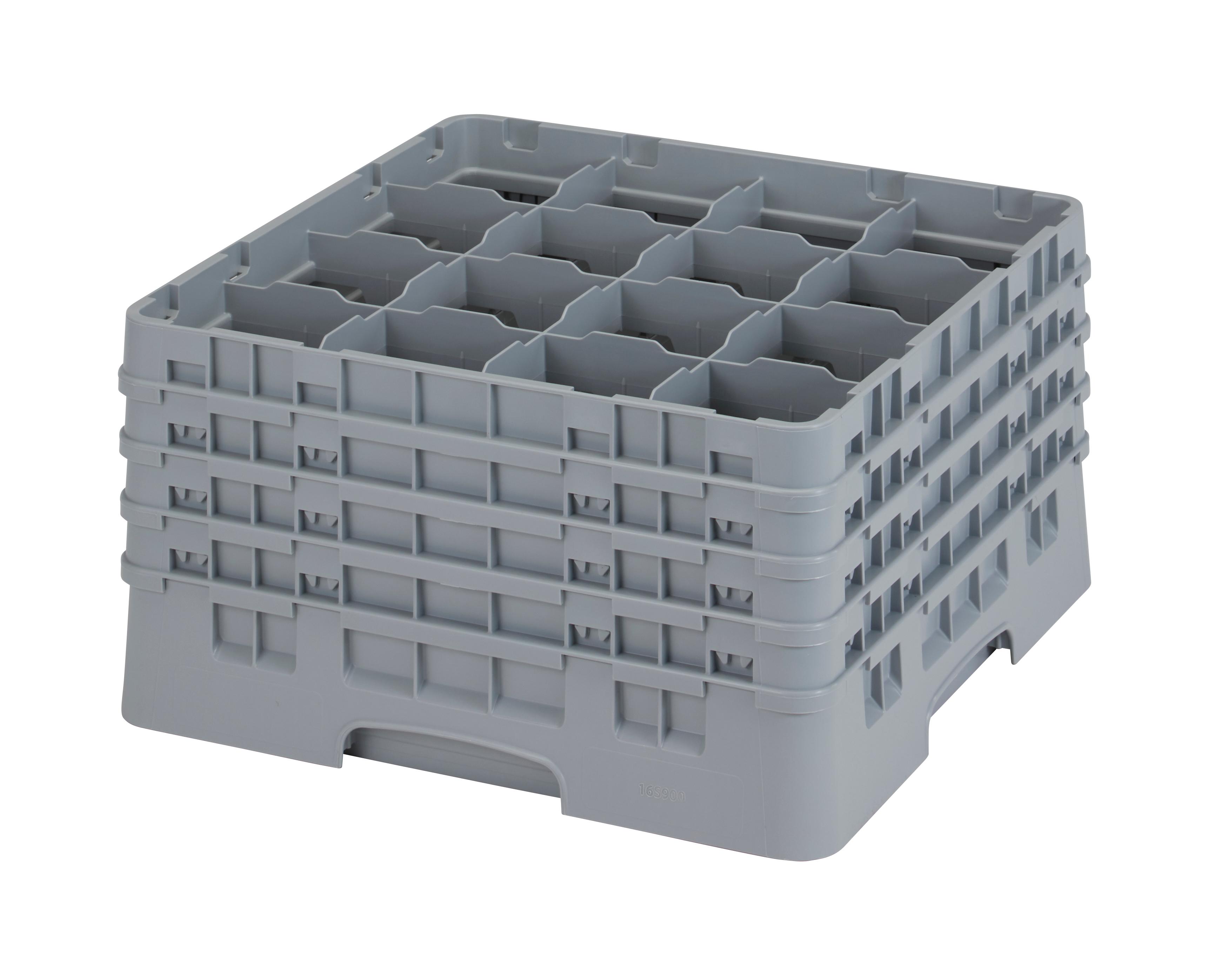 Camrack® Drying Rack 9.38 IN 16 Compartment Soft Gray 1/Each