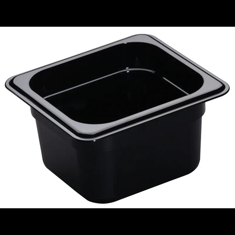 Camwear® Food Pan 1/6 4 IN Black 1/Each