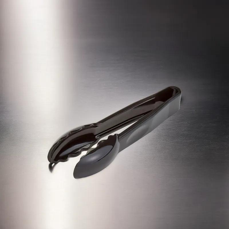 Tongs 6 IN Black Scalloped 1/Each