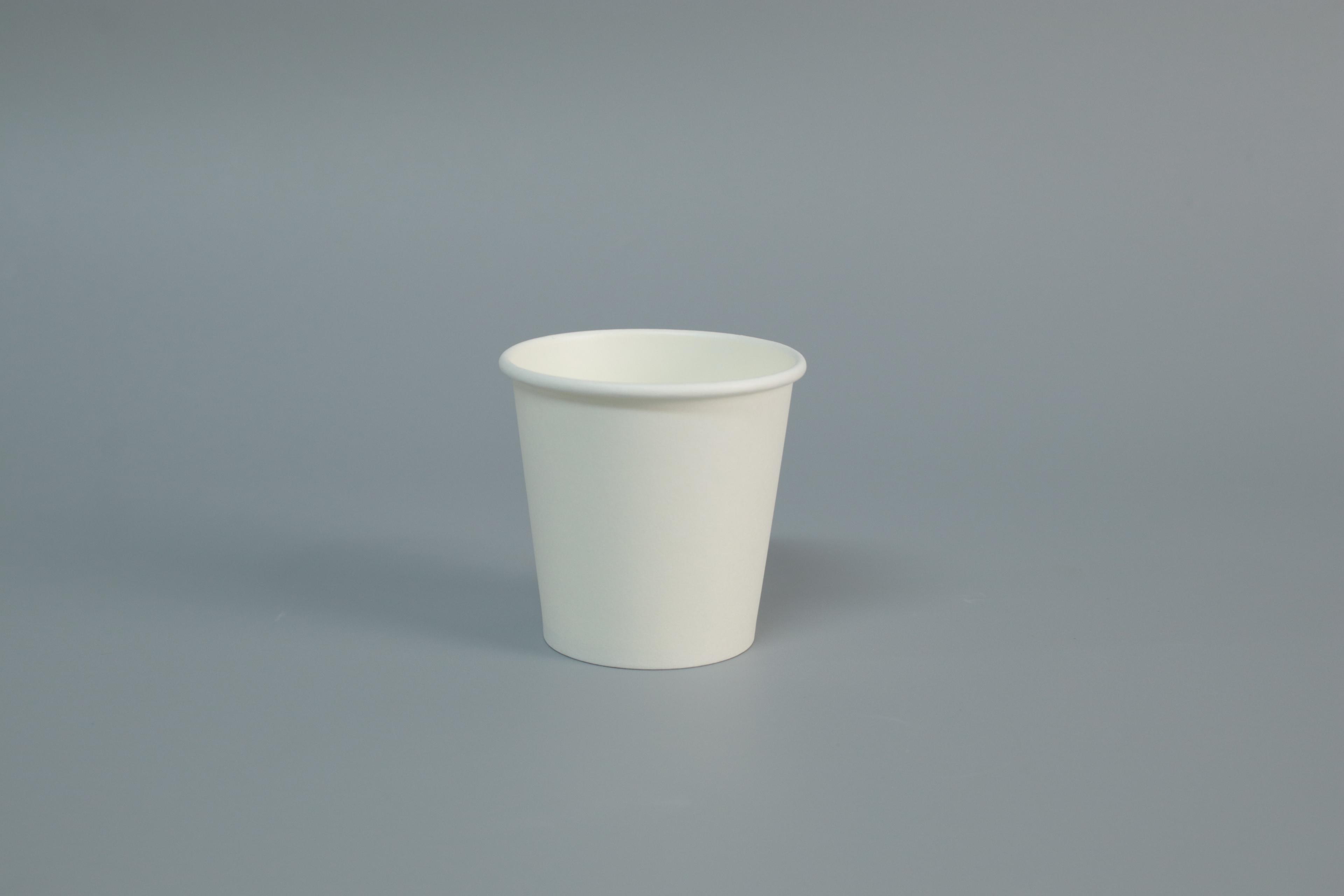 Victoria Bay Hot Cup 4 OZ Single Wall Poly-Coated Paper White 1000/Case