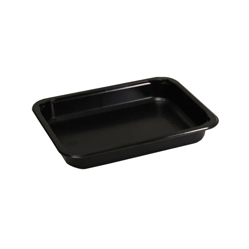 Bakery Tray 23.5 OZ CPET Black Oven Safe 420/Case