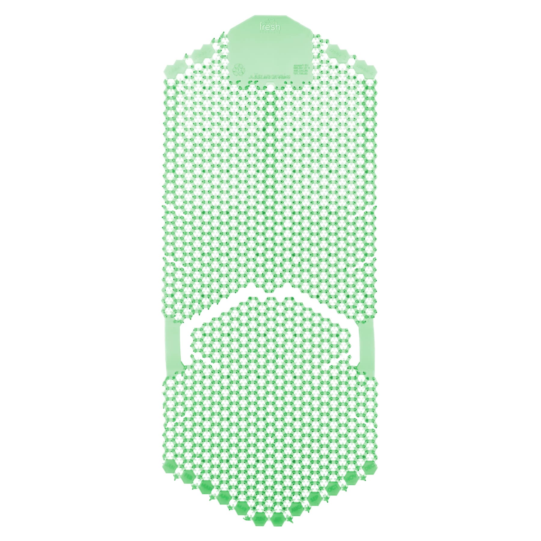 Tsunami Urinal Screen Cucumber Melon Green EVA 15.5X6.5X0.875 IN 6 Count/Case