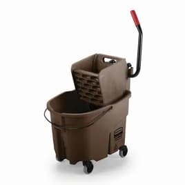 WaveBrake® Mop Bucket & Wringer 35 QT Plastic Brown Side Press 1/Case