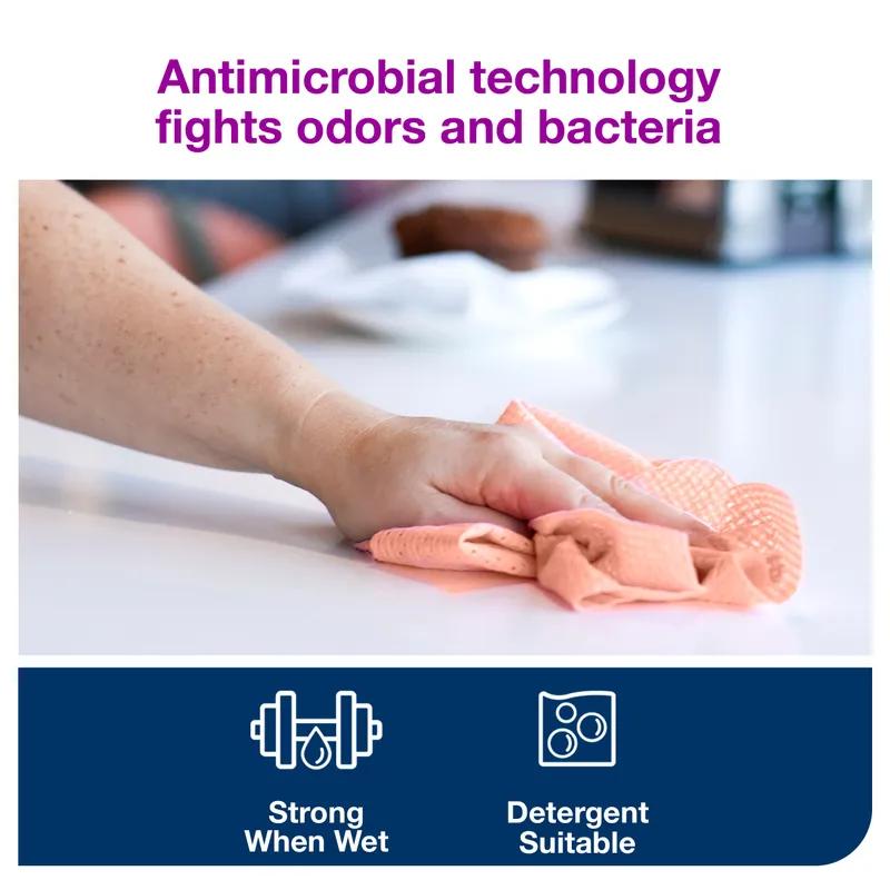 Tork Foodservice Cleaning Wipe 13X24 IN 12X6.5 IN Red 1/4 Fold Refill Odor Resistant 150 Count/Pack