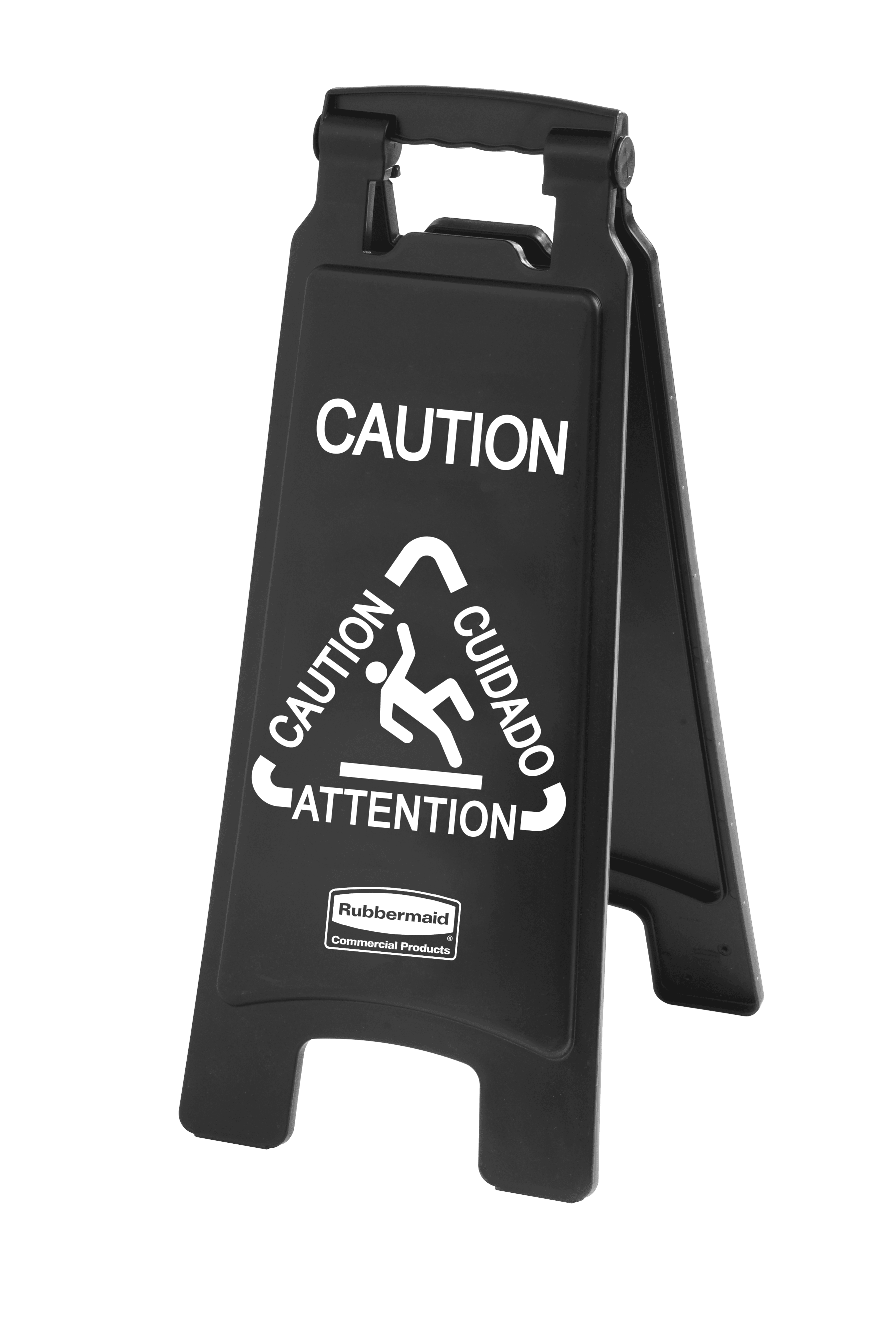 Executive Series™ Caution Sign Black PP Multilingual 2-Sided 1/Each
