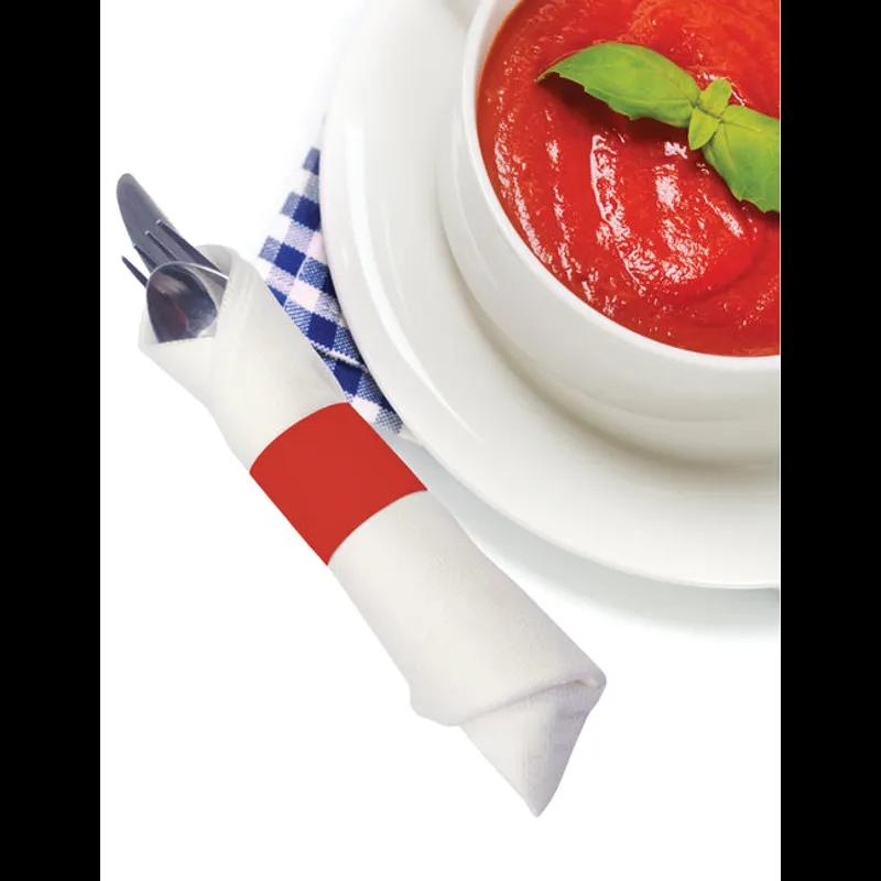 Napkin Bands Red Paper 2500 Count/Pack 8 Packs/Case 20000 Count/Case