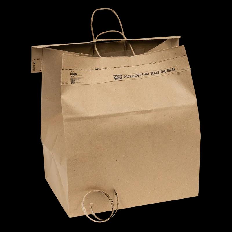 Handle Cuffs™ Bag Seal 16 IN Kraft With Tamper-Evident Closure 250/Case