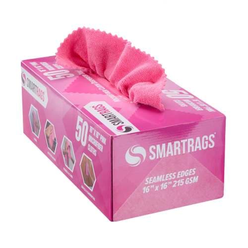 HOSPECO® Cleaning Cloth 16X16 IN Microfiber Pink Square Pop-Up Box 400/Case