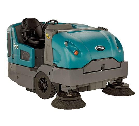 Floor Sweeper 62.5IN Ride-On Propane Dust Control Cylindrical 1/Each