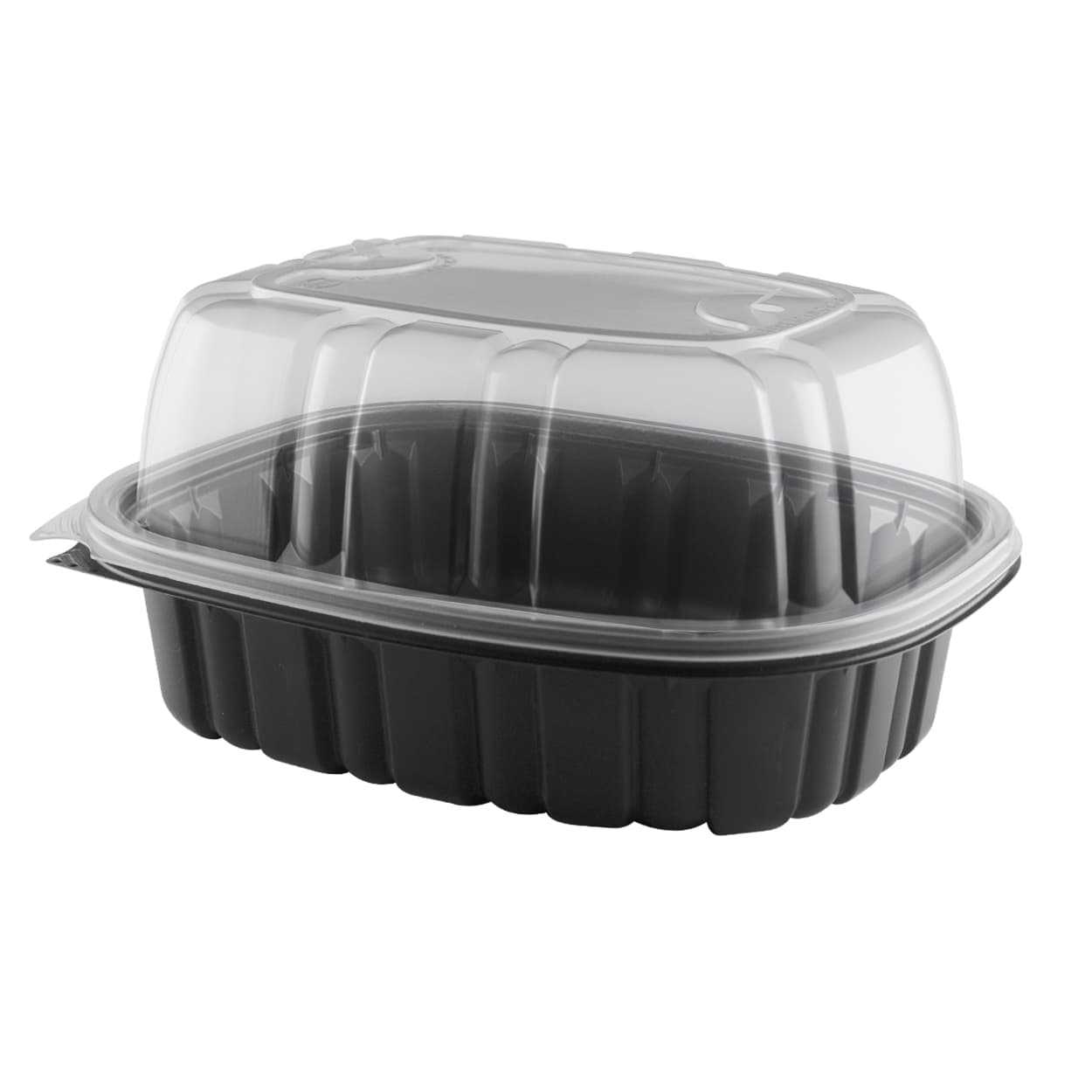 Nature's Best Roaster Base & Lid Combo With Dome Lid XL PP Black 150/Case
