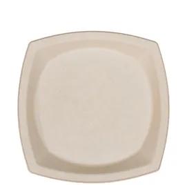 Dart® Plate 10X10X0.777 IN Fiber Blend Natural Square Microwave Safe 125 Count/Pack 4 Packs/Case 500 Count/Case