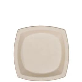 Dart® Plate 8.25X8.25X0.777 IN Fiber Blend Natural Square Microwave Safe 125 Count/Pack 4 Packs/Case 500 Count/Case