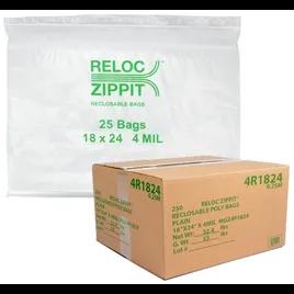 Zippit Bag 18X24 IN 4MIL Reclosable 250/Case