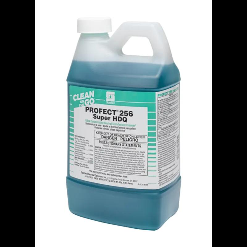 Profect® 256 Super HDQ Clean Fresh Disinfectant Cleaner 2 L Neutral Liquid One Step 4/Case