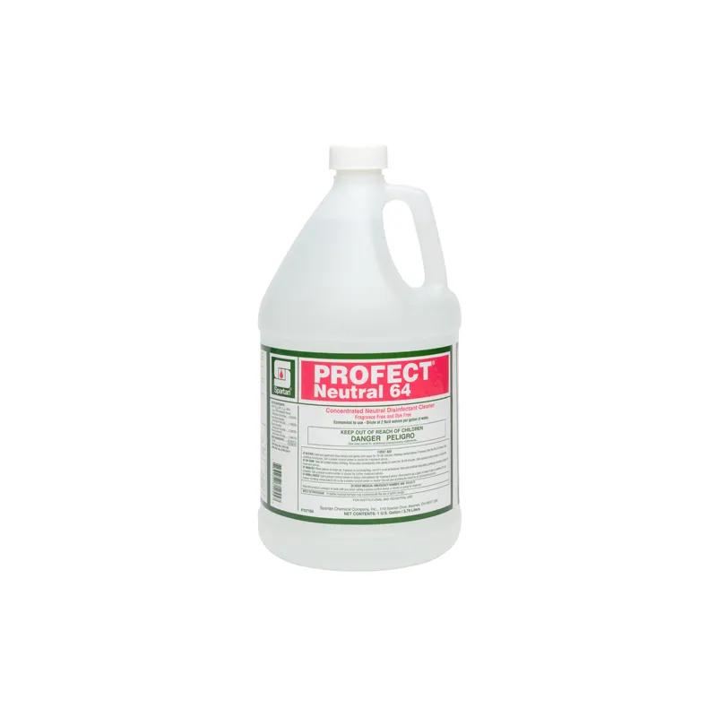 Profect® Neutral 64 Fragrance Free Disinfectant Cleaner 1 GAL Hospital Grade Neutral Dye Free 4/Case