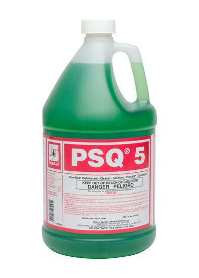 PSQ® 5 Pine One-Step Disinfectant 1 GAL Alkaline 4/Case