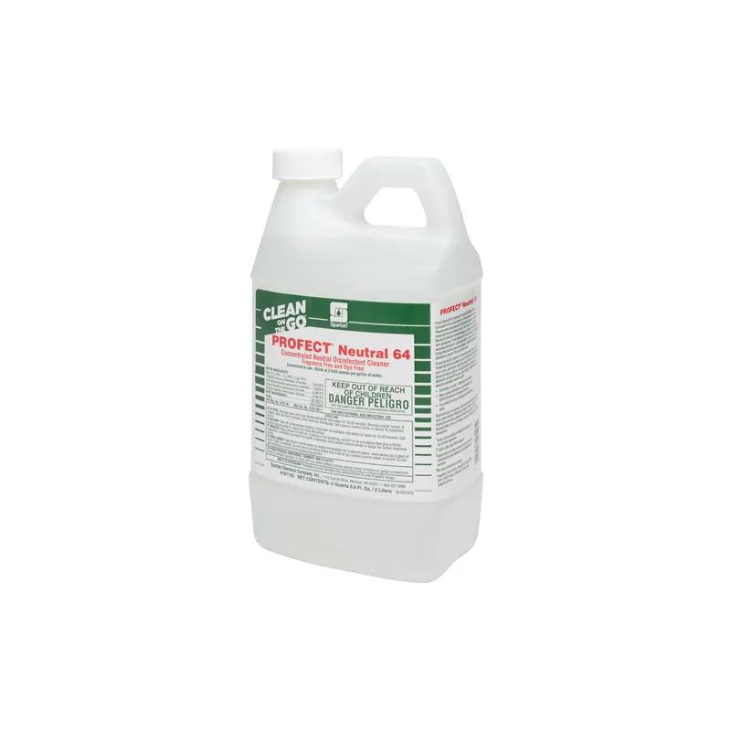 Profect® Neutral 64 Fragrance Free Disinfectant Cleaner 2 L Hospital Grade Neutral Dye Free 4/Case