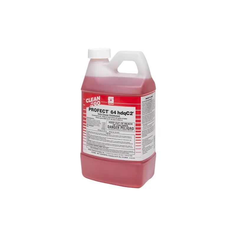 Profect® 64 hdqC2® Refreshing Herbal Disinfectant Cleaner 2 L Hospital Grade Neutral Liquid 4/Case