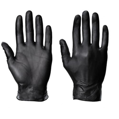 Victoria Bay Gloves Small (SM) Black Vinyl Powder-Free 1000 Count/Case