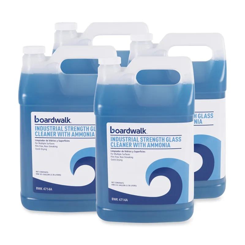 Boardwalk® Glass Cleaner 1 GAL RTU Ammonia Industrial Strength 4 Count/Case