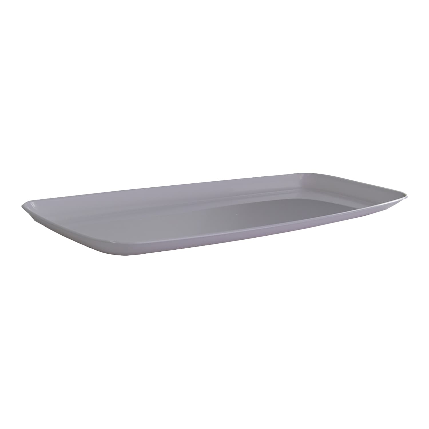 Mozaïk® Serving Tray Base 9X22X0.88 IN PS White Rectangle 25/Case