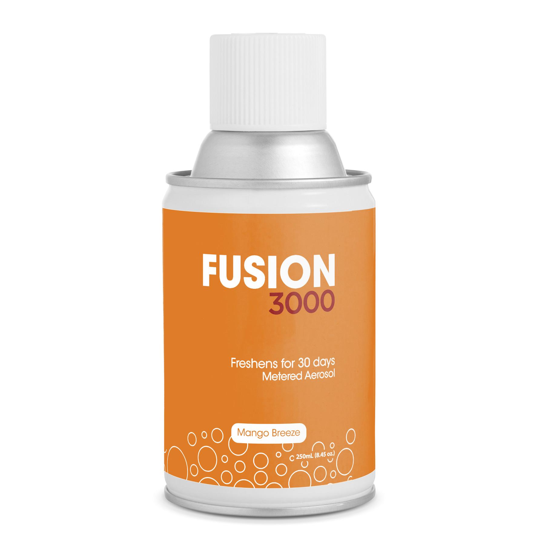 Fusion 3000 Metered Aerosol Refills Air Freshener Mango Breeze 12/Case