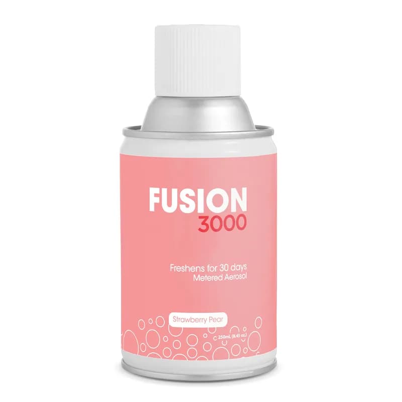 Fusion 3000 Metered Aerosol Refills Air Freshener Strawberry Pear 12/Case