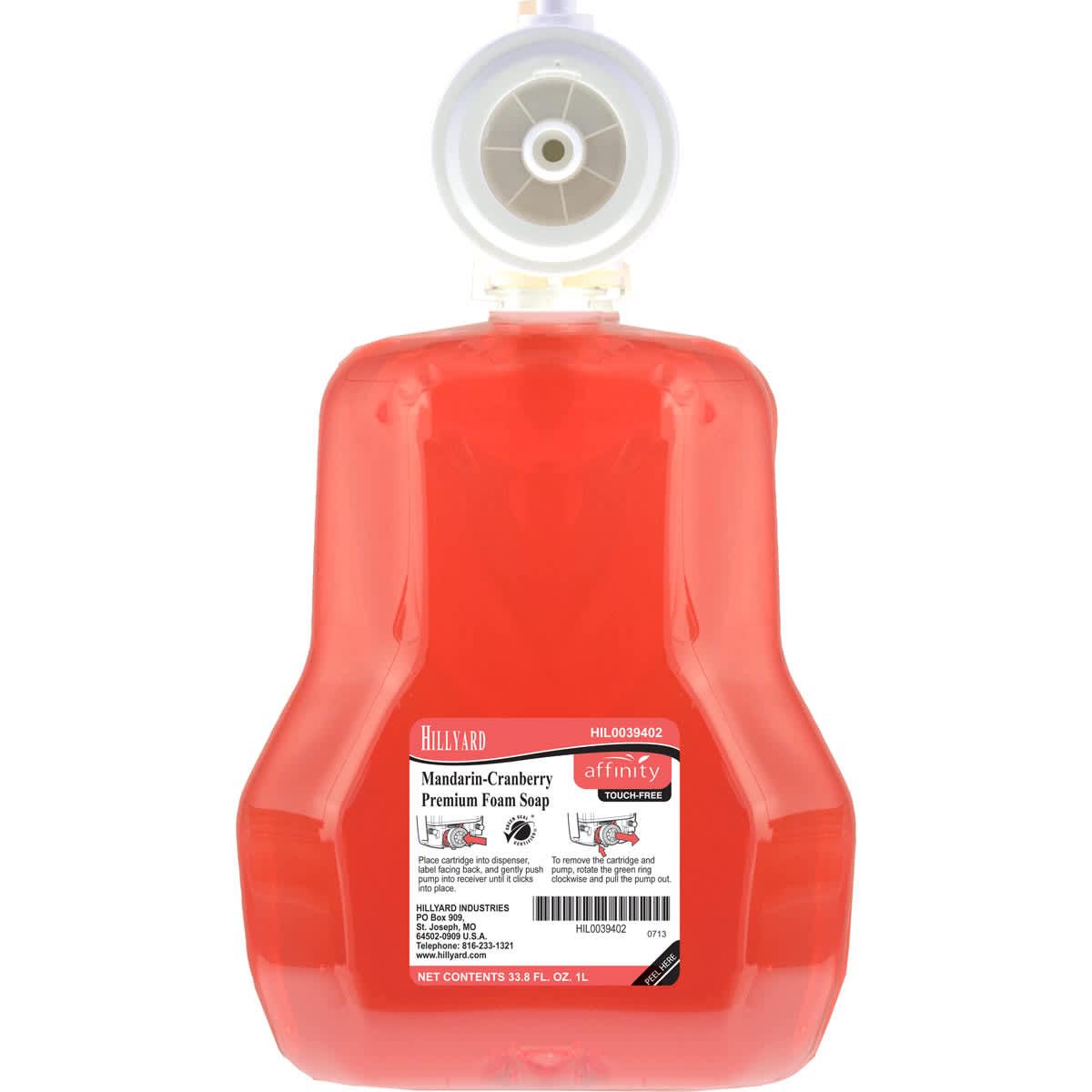 Affinity® Hand Soap 999 mL Mandarin Cranberry Light Orange Foaming 3/Case