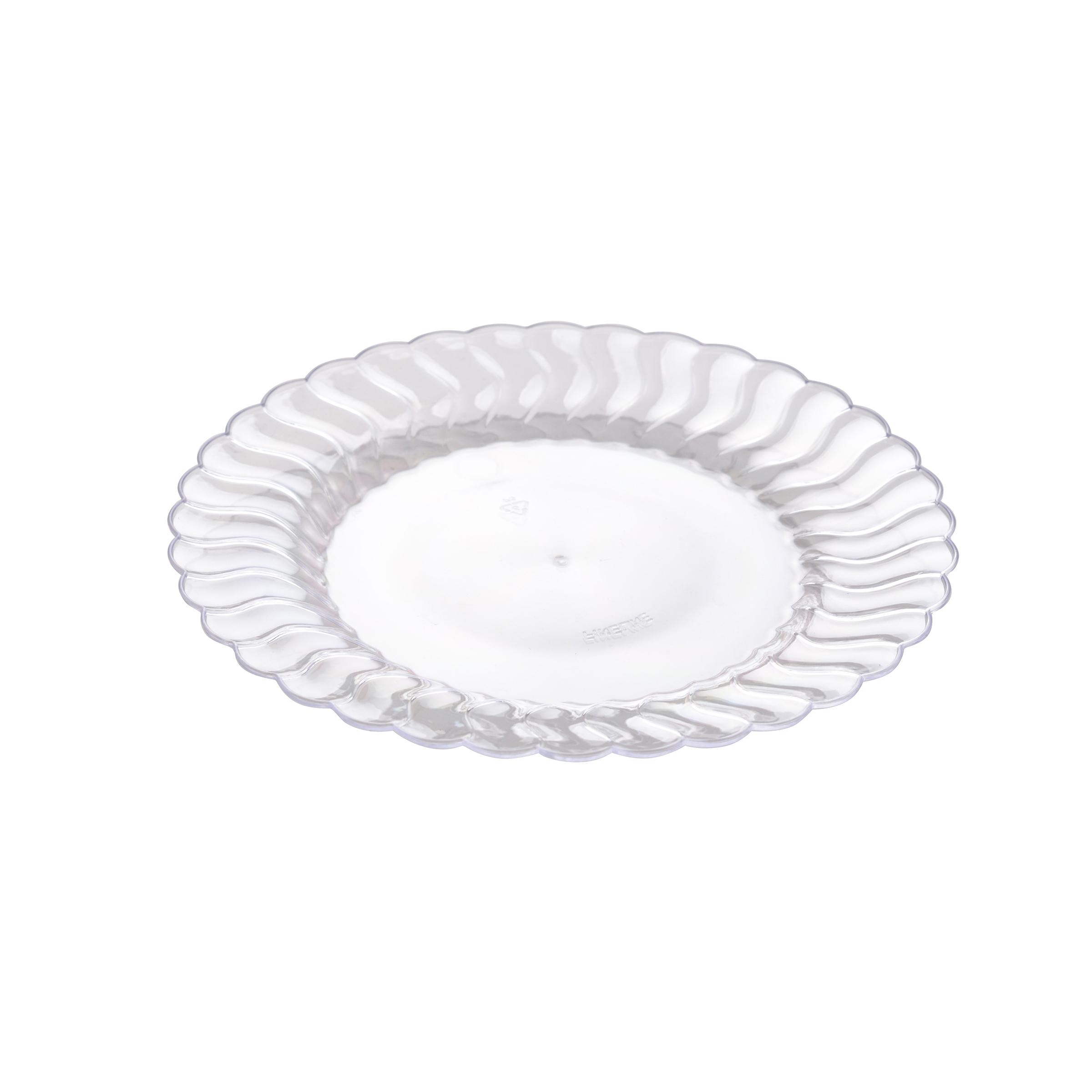 Plate 6 IN Plastic Clear Round 180/Case