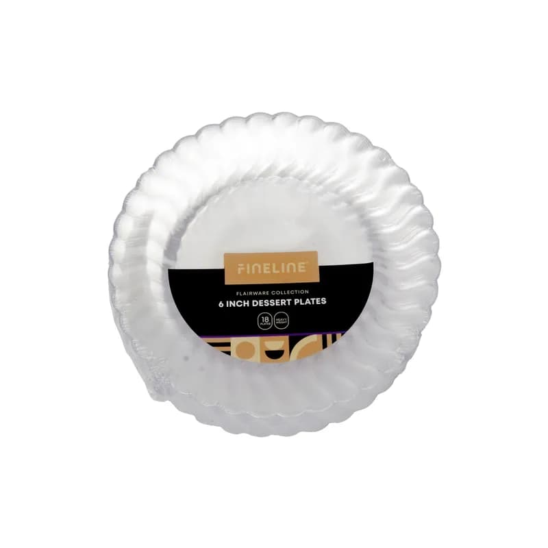 Plate 6 IN Plastic Clear Round 180/Case