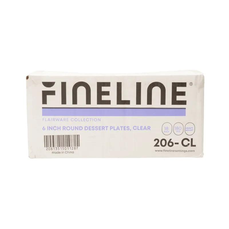 Plate 6 IN Plastic Clear Round 180/Case