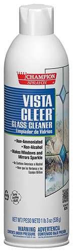 Champion Sprayon® Vista Cleer® Glass Cleaner 20 OZ Aerosol Foaming Liquid Non-Ammoniated 12/Case
