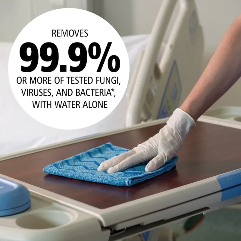 Hygen™ All Purpose Cleaning Cloth 16X16 IN Microfiber Blue 12/Case