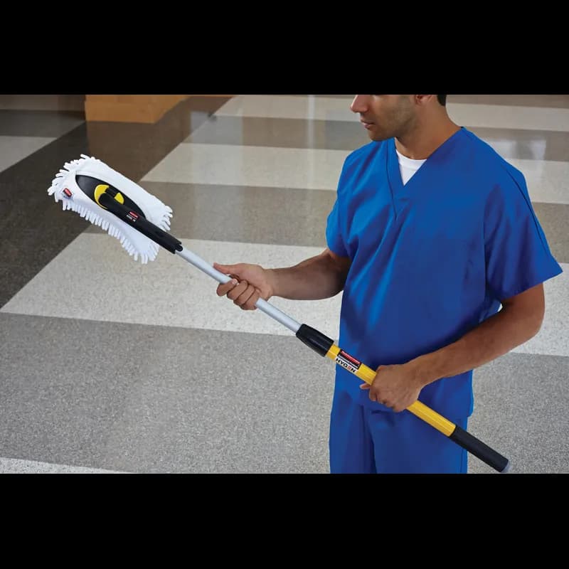 Hygen™ Damp Mop White Microfiber High Performance 12/Case
