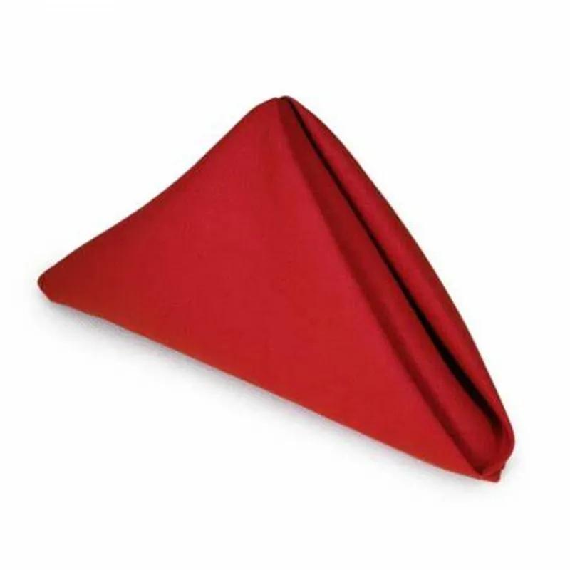 Napkins 20X21 IN Red Spun Poly Table 1/Dozen